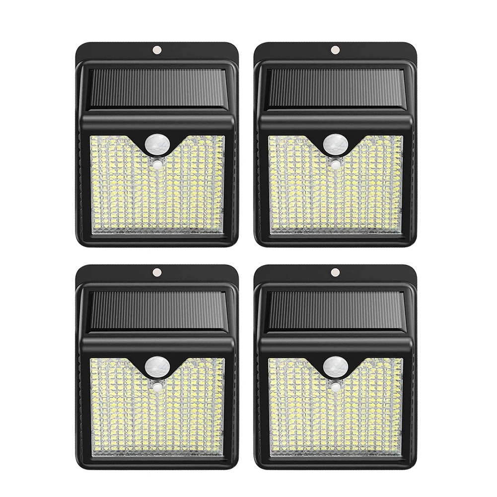 4 Pcs LED Solar Wall Light Motion Sensor Outdoor Solar Wireless Lamp light Garde - £161.44 GBP