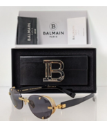 Authentic Balmain Sunglasses MONSIEUR BPS 153A Gold Black Japan Frame - $821.91 CAD