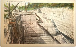 Marble Quarry, West Rutland, Vermont, vintage postcard - £9.58 GBP