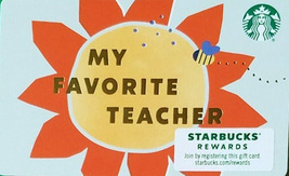 Starbucks 2021 My Favorite Teacher Collectible Gift Card New No Value - £1.56 GBP