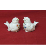 Vintage Birds with Painted Flowers & Gold Trim Salt and Pepper Shakers - $19.79
