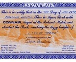 Connair Flew to and Climbed Ayres Rock Australia Certificate Inland Mote... - $21.84
