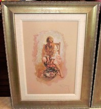 Jose Royo &quot;Reposo&quot; Framed Hand Signed Numbered Serigraph Panel Board 1997 - £314.61 GBP