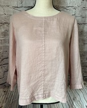 Nicole Miller Lavender Button Back 3/4 Sleeve Women’s Shirt Blouse S - $291.89 MXN