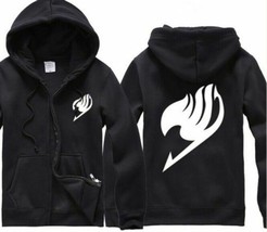 Hot Anime Fairy Tail Guild Emblem Jacket Casual Hooded Sweatshirt Hoodie - £17.58 GBP