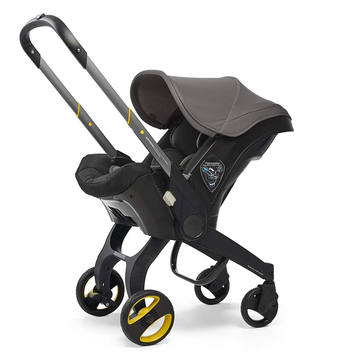Baby Stroller 3 in 1 With Car Seat Baby Cart High Landscope Folding Baby - £277.43 GBP