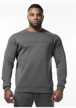 Alphalete ELMTS Long Sleeve Pullover - Charcoal, Size   Large - $37.40