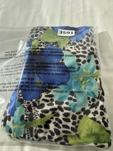 C'Est City Women's Multicolor Floral 3/4 Sleeve Blouse Top Measured Chest 34" image 10