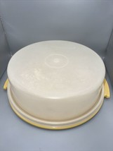 Vintage Tupperware Cake Pie Keeper Harvest Gold - £11.72 GBP