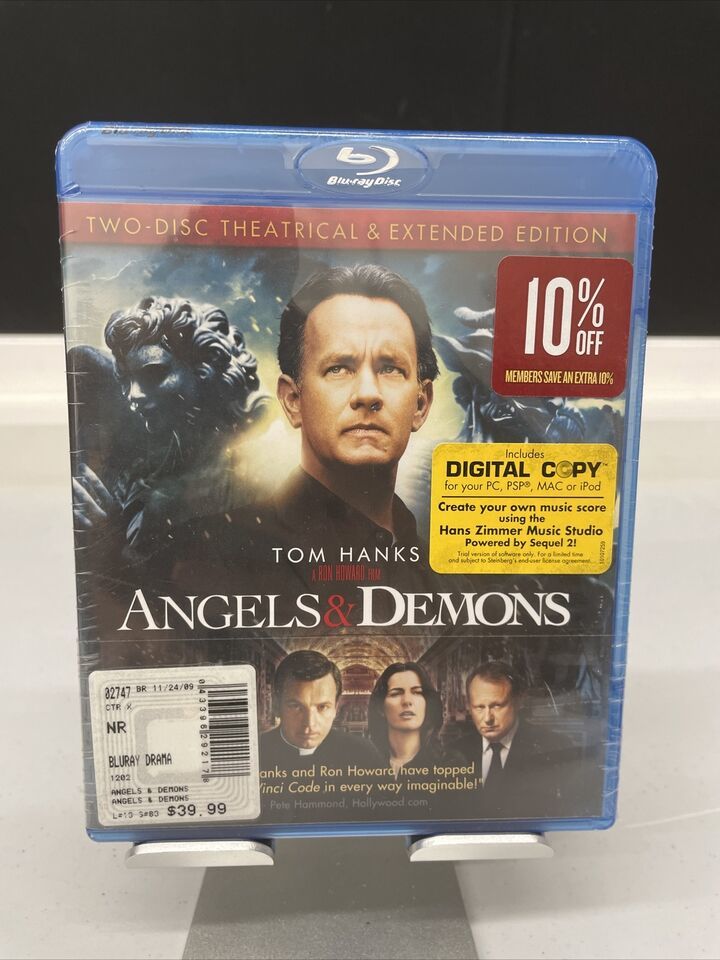 Primary image for ANGELS and DEMONS (Blu-Ray) BRAND NEW SEALED Tom Hanks Extended Edition NEW