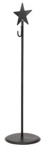 Wreath Hook Stand - 30&quot; Free Standing Wrought Iron Holder Country Star Amish Usa - £42.66 GBP