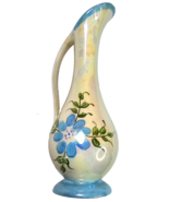 Vintage Holland Mold Floral Blue Accents Pitcher or Vase Approx 9&quot; Mid C... - $704.27 MXN