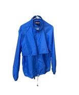 Lands End Womens Adjustable Hem Full Zip Mock Neck Windbreaker Athletic Jacket L - $19.20 CAD