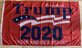 5x8 PRESIDENT TRUMP 2020 KEEP AMERICA GREAT KAG RED ROUGH TEX ® 100D - £37.65 GBP