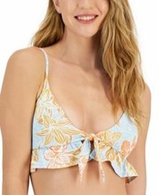 MSRP $56 Roxy Juniors Island In The Sun Printed Blue Bikini Top Size XS - £7.41 GBP