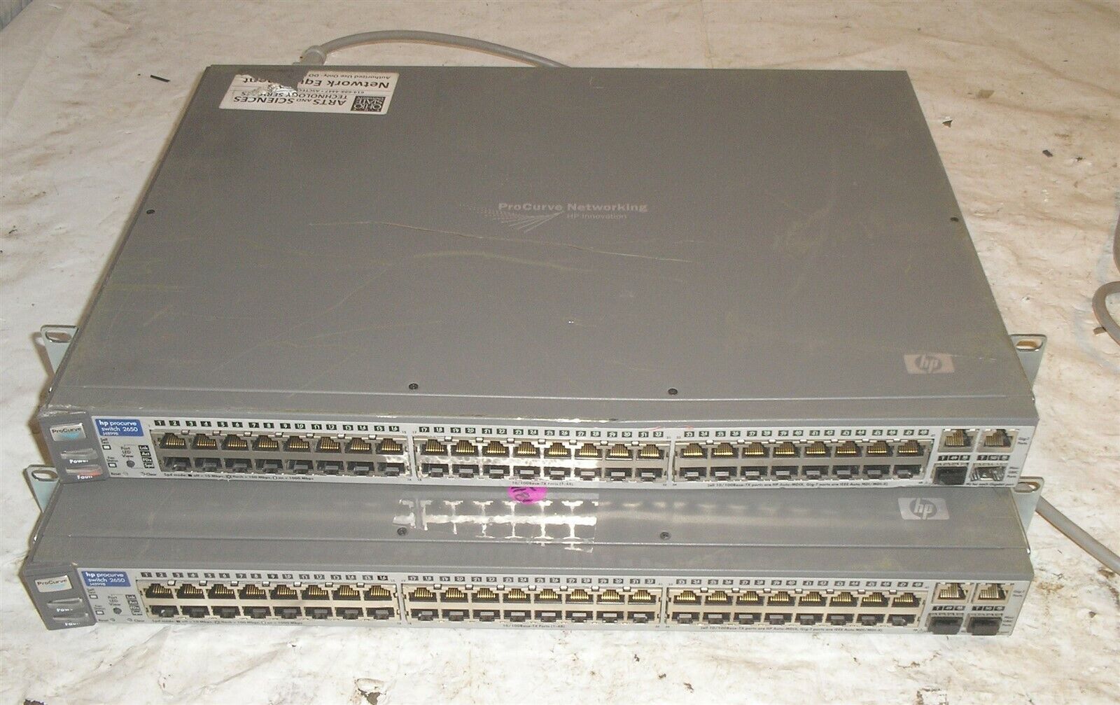 Lot Of 3 - HP ProCurve 2650 10 100 1000 48-Port Ethernet Switch J4899B - $5.98