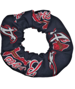 Atlanta Braves Hair Scrunchie Scrunchies by Sherry MLB Baseball Fabric Navy - £5.48 GBP