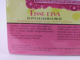 Bucilla Alma Lynne Counted Cross Stitch Kit #45620 Fabric Diva 7.75&quot; x 11&quot; - £15.56 GBP