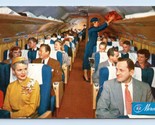 Americana Airlines Problema DC-7 Mercury Cabina Pubblicità Unp Cromo Car... - $5.08