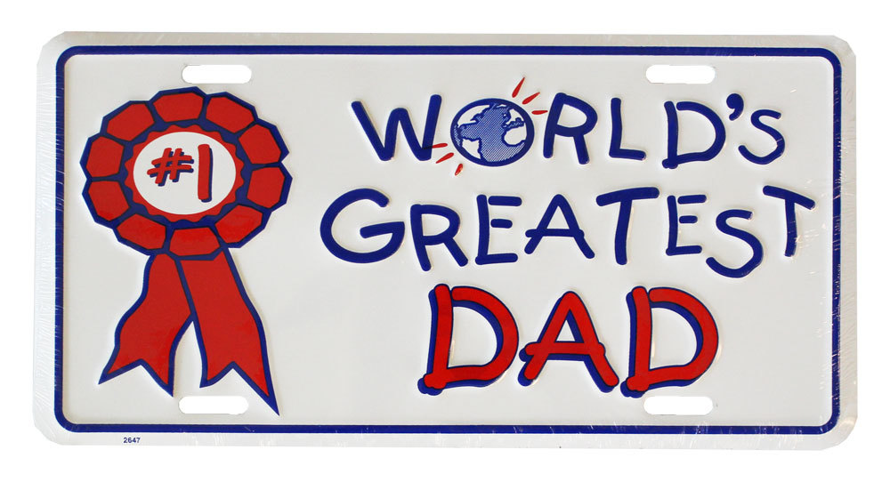 World&#39;s Greatest Dad License Plate - $8.34