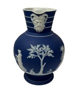 Antique Victorian 1879 Wedgwood England Cobalt Blue Jasperware Doric Jug... - $577.06 CAD