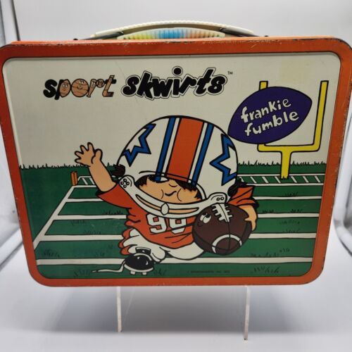 SPORT SKWIRTS  Vintage 1972 METAL LUNCH BOX - JIMMY & FRANKIE - OHIO ART, clean - $24.55