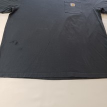 Carhartt K87 BLS NORTH BALDWIN UTILITIES Men Blue Cotton Short Sleeve T-Shirt XL image 13