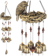 Bird Nest Wind Chime with 12 Wind Bells  - £25.34 GBP