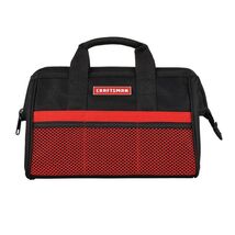 Craftsman 13 in. W X 9.75 in. H Wide Mouth Tool Bag 6 pocket Black/Red - $16.95