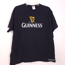 Vintage Shirt Mens L Black Graphic Tee Guinness Short Sleeve t-shirt - $8.90