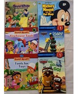 Lot 6 Walt Disney Step Into Reading Children&#39;s Picture Books Handy Manny... - £7.77 GBP