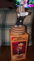 Emmett Kelly Jr. Flambro Clown Figurine &quot;Organ Grinder&quot; Musical - $29.69