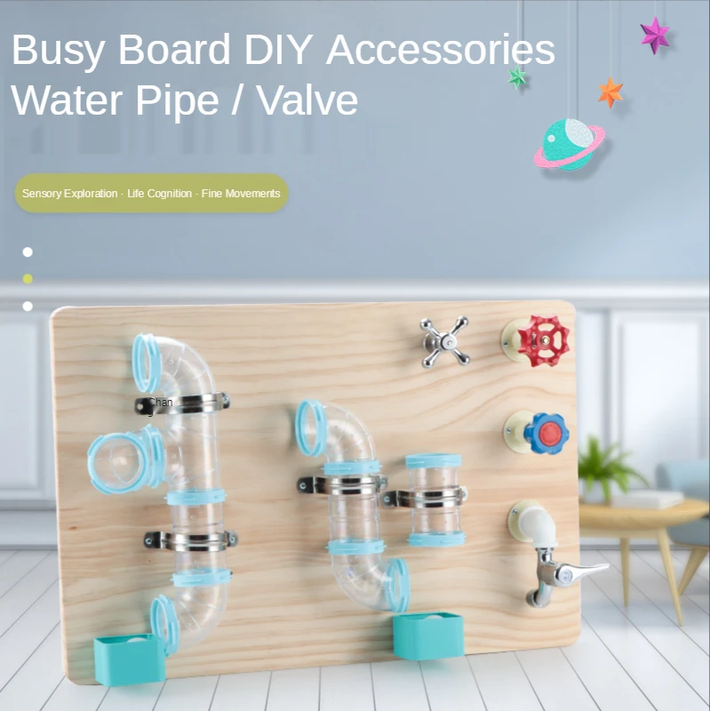 Montessori Busy Board Diy Accessories Faucet Valve Pipe Busyboard Toddler Basic - £8.61 GBP+
