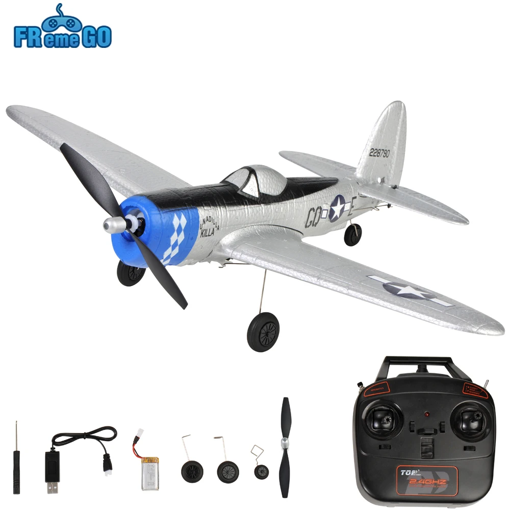P47 Thunderbolt 4CH 6-Axis RC Fighter EPP 402mm Wingspan RTF Aircraft One-key - £115.36 GBP+