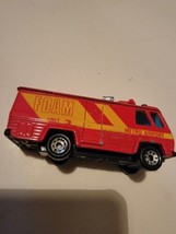 1980 Vintage Matchbox Command Vehicle Foam Unit Diecast Fire Truck Van Red VTG - £15.41 GBP