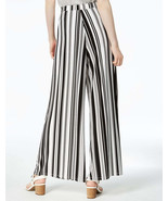 bar III Womens Striped Pull-On Pants Size Medium Color Black/White - £38.76 GBP