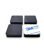 1&quot; Wide Square x 1/4&quot; Thick Rubber Stick on Feet 3M Adhesive Backing Bum... - $248.23 MXN+