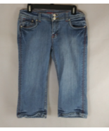 Vigoss Women&#39;s Distressed Double Button Capri Jeans Size 9 - €12,58 EUR