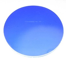 Fountain Tech/Jebao 2.5&quot; x 3mm Quartz Submersible Light Replacement Lens BLUE - £2.40 GBP