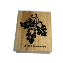 Mounted Rubber Stamp Oak Leaves Acorns Fall - £5.74 GBP