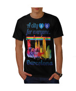 Gay Pride Love Barcelona Shirt Spain City Men T-shirt - £10.38 GBP