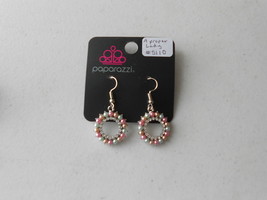 Paparazzi Earrings (New) A Proper Lady #5110 - Pink & Mint - $7.76