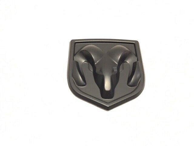 1 Pcs, Dodge Ram Head Badge Front/Rear Black Matte 60 X 65 MM / 2.36 x 2.56"BM65