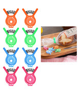 8 Bread Bagel Bag Clips Chip Snack Food Storage Sealing Bag Clamps Multi... - £14.15 GBP