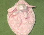 14&quot; PINK BUNNY Security Blanket BLANKETS BEYOND Swirl Plush NuNu Rabbit ... - $12.60