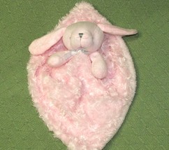 14&quot; PINK BUNNY Security Blanket BLANKETS BEYOND Swirl Plush NuNu Rabbit ... - £10.07 GBP