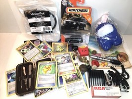 Vintage Junk Drawer Lot Baseball Pokemon Cards, Buttons, Jewelry, Matchb... - £21.51 GBP