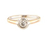 1 Women&#39;s Solitaire ring 14kt White and Rose Gold 378792 - $249.00
