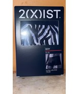 NEW Mens SMALL 2(x)ist SLIQ Trunk Briefs Poly Blend 28-30 ZEBRA Black &amp; ... - $373.30 MXN