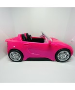 Mattel Barbie Convertible Plastic Push Car Pink Sparkle &amp; Black Interior... - $287.80 MXN